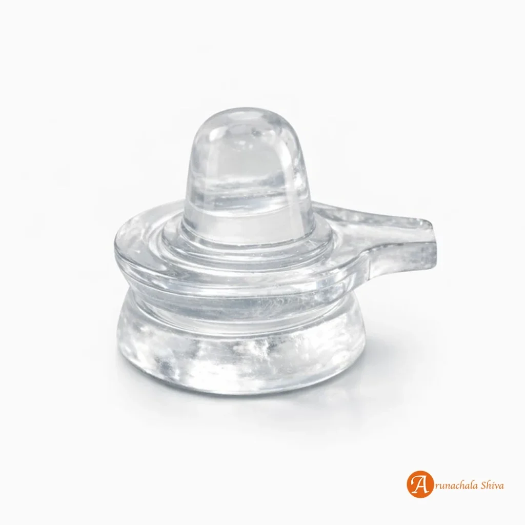 Spatika Lingam — 2 Inch Crystal Quartz